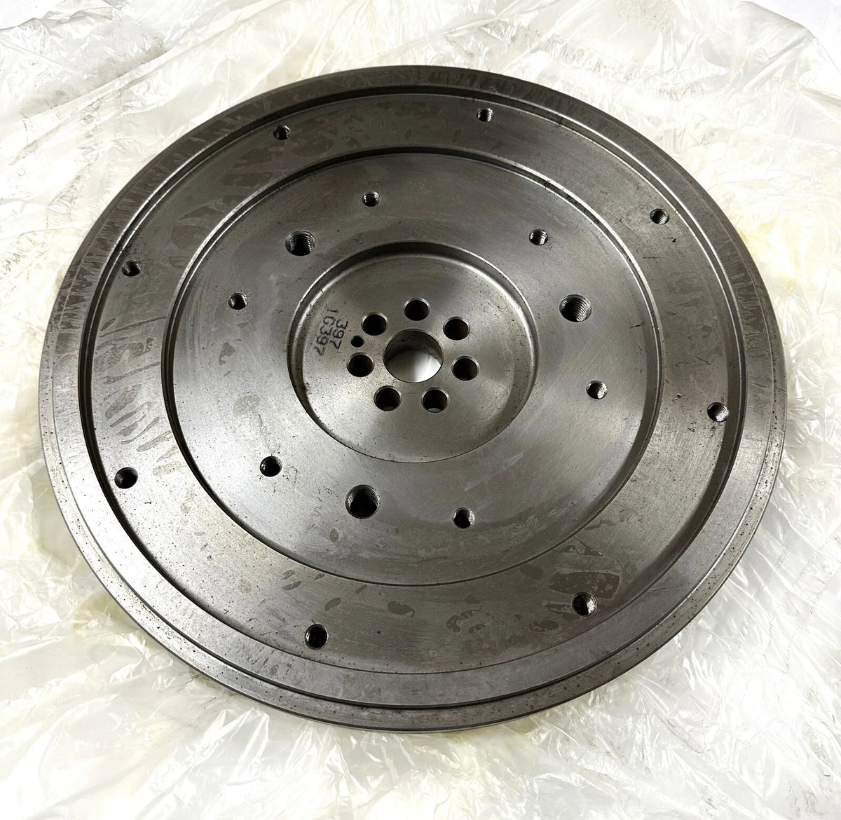 Genuine OEM Flywheel for Kubota V2607 (14" Bottom, 12.5" Gear)