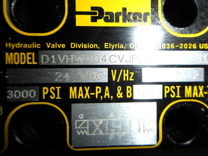 Parker Hydraulic Directional Control Valve 24VDC for D1VHW004CVJPL1P