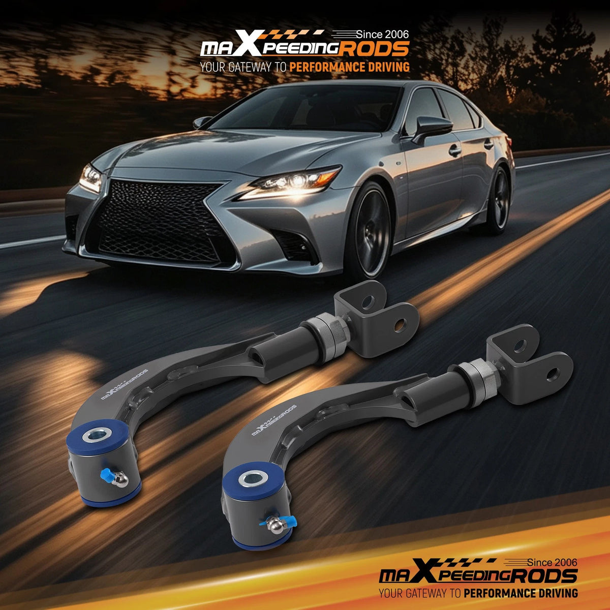 Adjustable Camber Rear Control Arms for Toyota RAV4 (2019–2022)