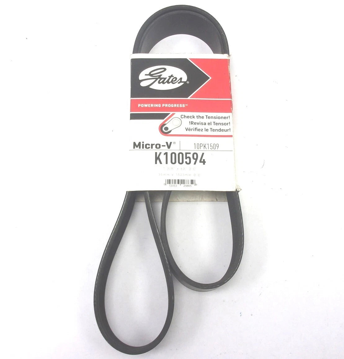 Gates Serpentine Micro-V Belt 10PK1509 for K100594 (60" x 1-3/8")