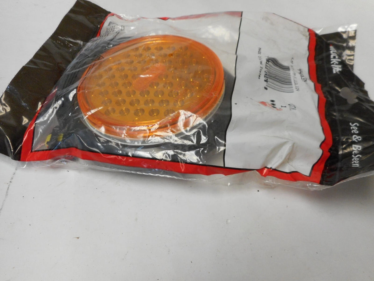 2X Trucklite Super 44 60 Diode LED Front Park Turn Lamp Kit 4" Yellow Amber