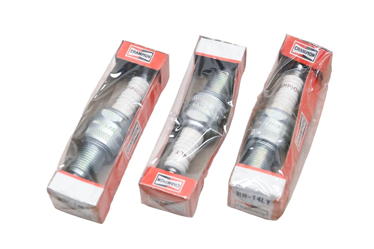3X Champion RN14LY Spark Plugs for (NOS)