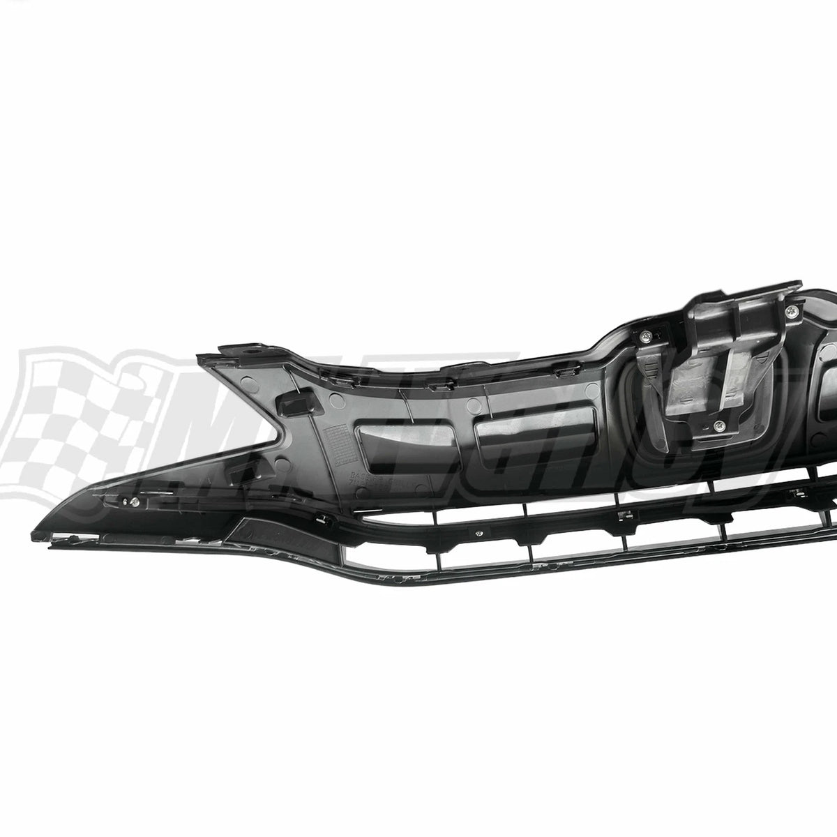 Grill Upper Bumper Grille Chrome & Gloss Black for Honda Fit (2015–2017)