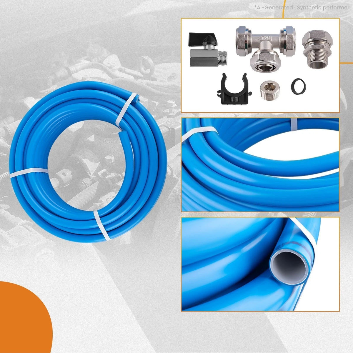 Compressed Air Line System Kit 100ft for Universal Applications (NPT)
