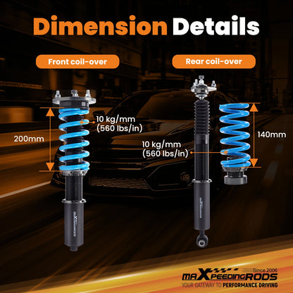 Coilovers Kit for Lexus IS250 / IS350 Sedan AWD (2014–2016)