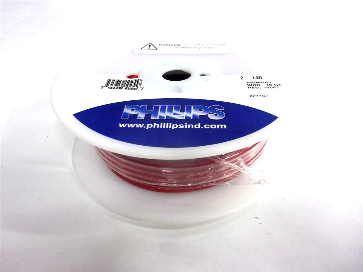 2X 10 Gauge Primary Wire 100' Red for Automotive (Universal)