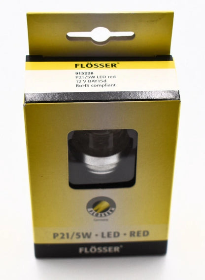 Flosser 915228 Red BA15D LED Mini Bulb for 1157 (12-24V, 21/5W)