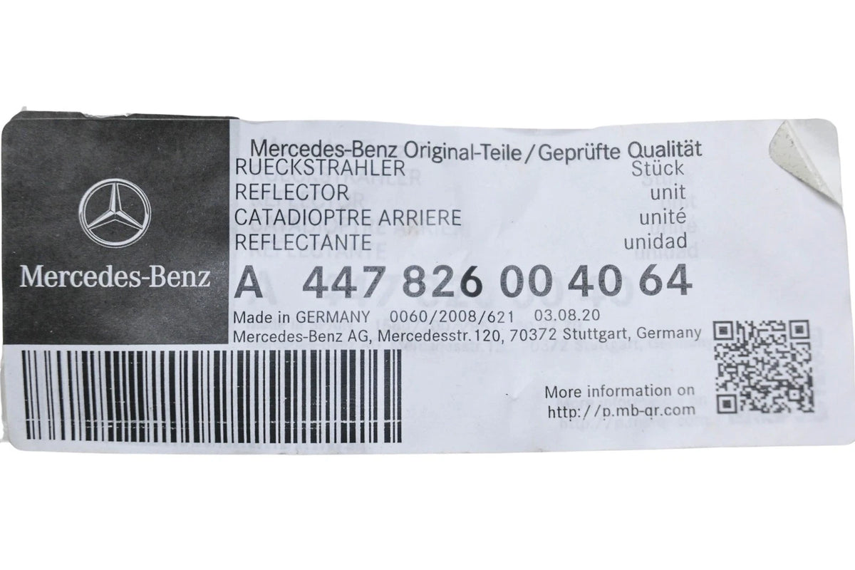 Reflector for Mercedes-Benz (447 826 00 40 64)