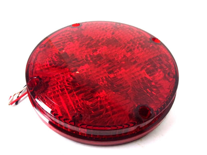 7" Round LED 8-Way Red Warning Light for International (2602851C91, 2229355C1)