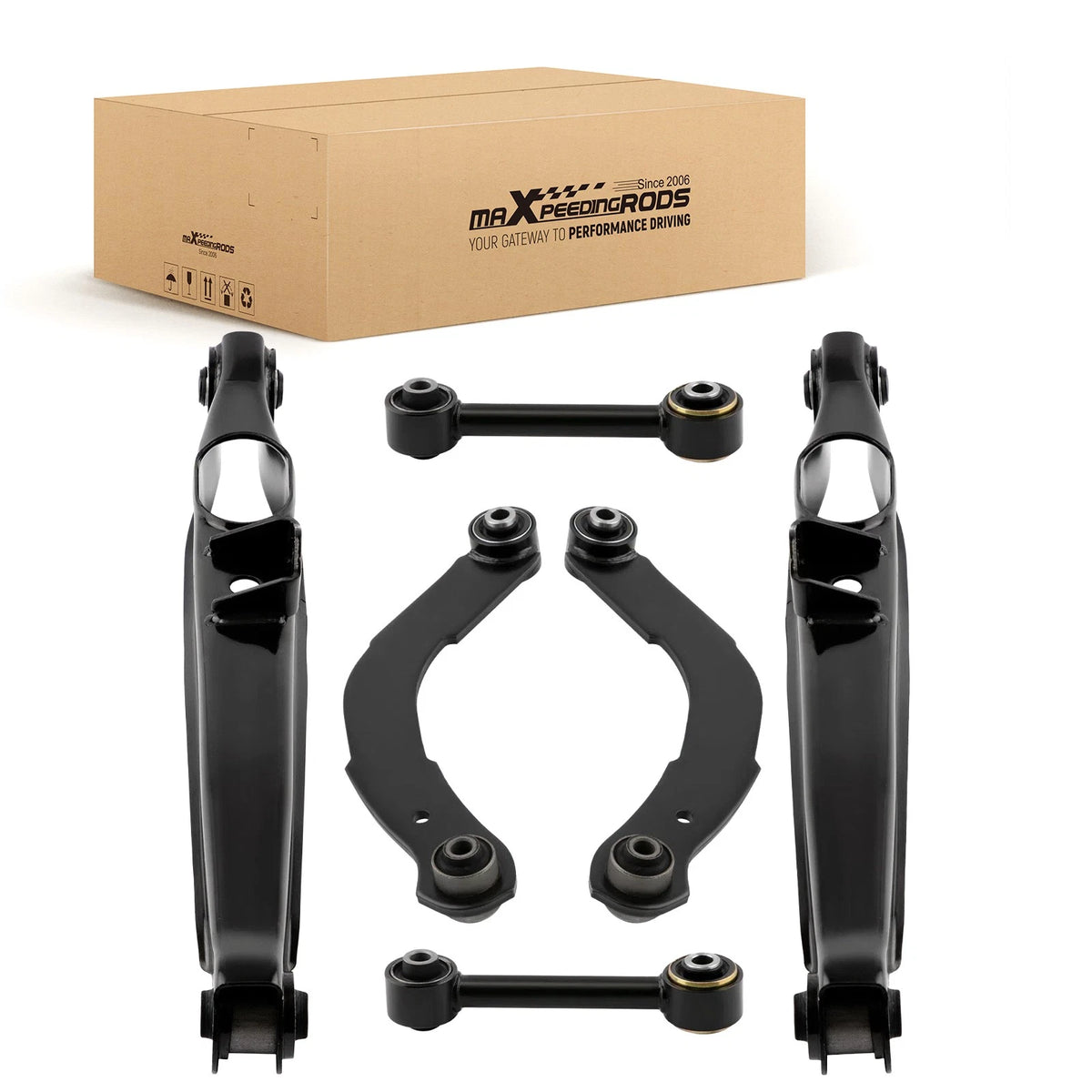 Rear Upper Lower Control Arms Lateral Toe Arms for Caliber Patriot Compass (2007–2017)