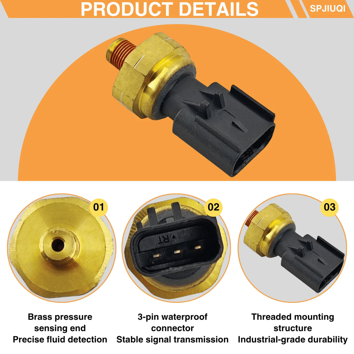 Oil Pressure Sender Switch Sensor for Chrysler 300 Dodge Challenger (2011–2023) 68295556AA