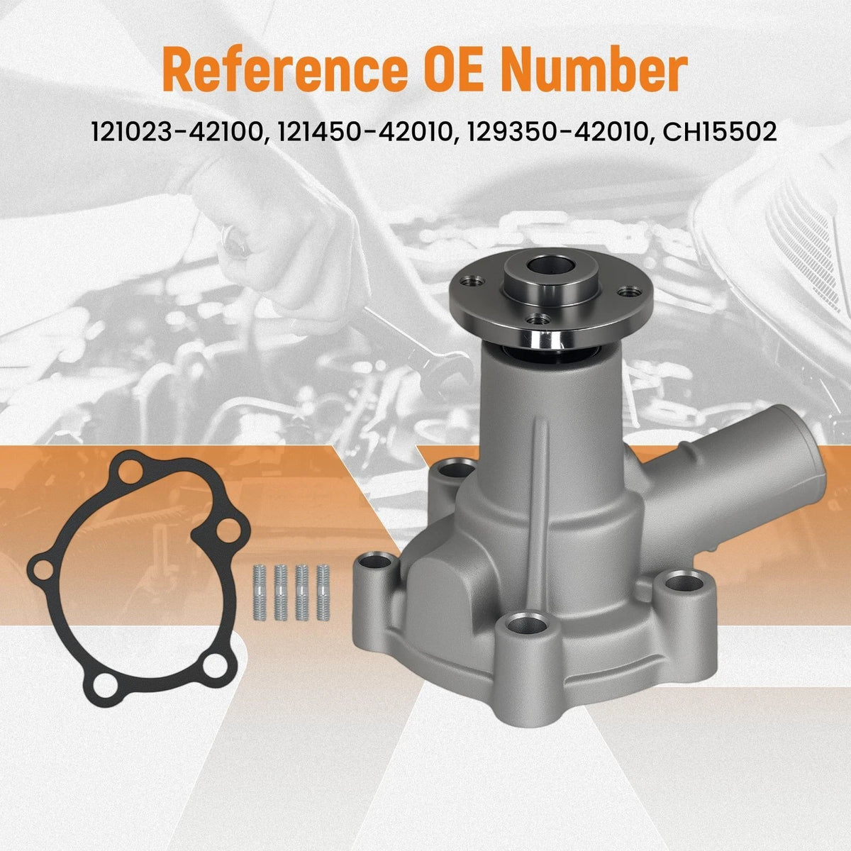 Engine Water Pump for John Deere 650 750 (Yanmar YM169 CH15502) Aluminum