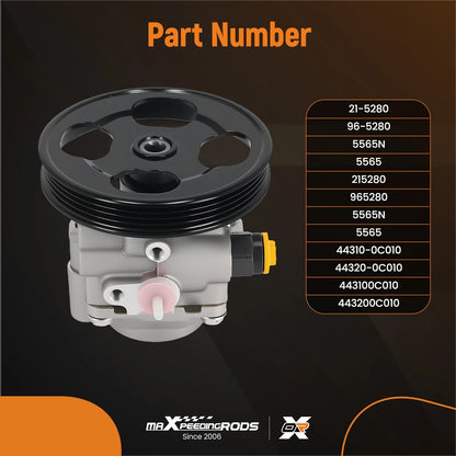 Power Steering Pump w/Pulley for Toyota Tundra (2000–2006) 443100C010