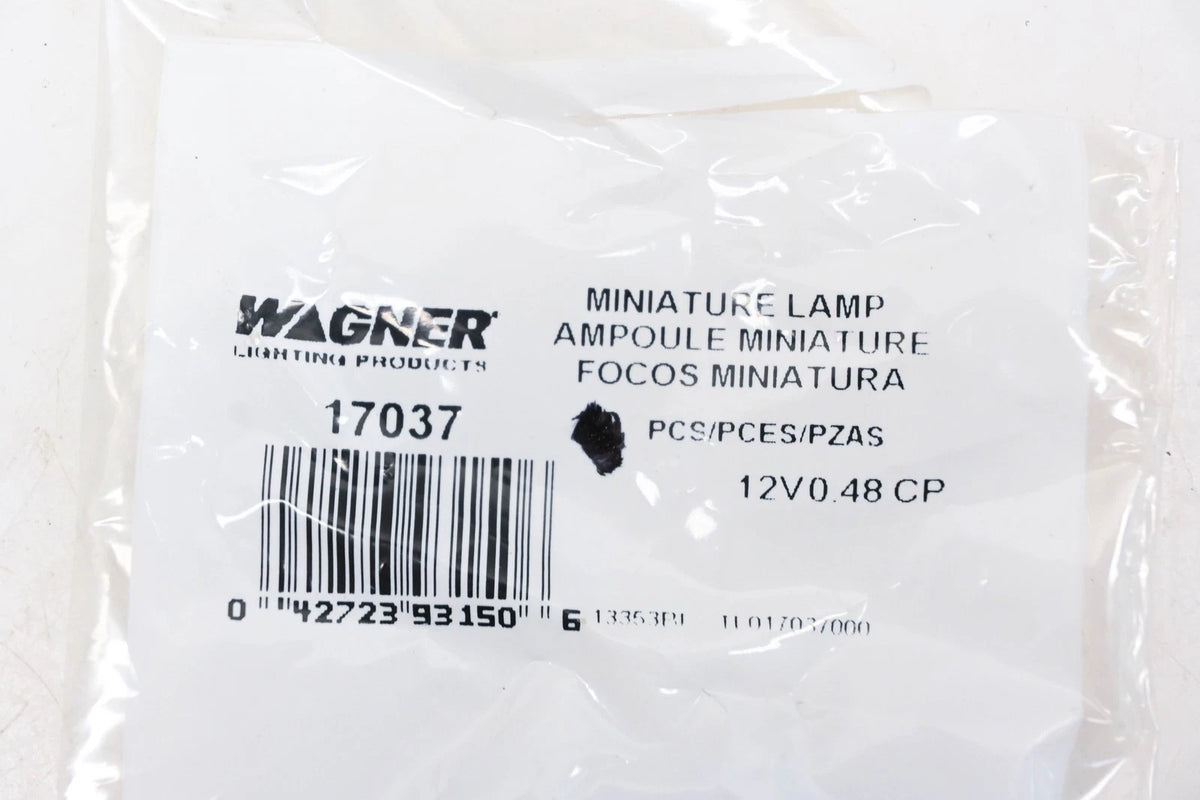 2X Clear 12V .48CP Bulbs for Wagner (NOS)