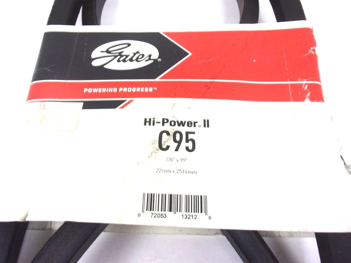 Gates Hi-Power II V-Belt 99" x 7/8" for Automotive Applications (C95)