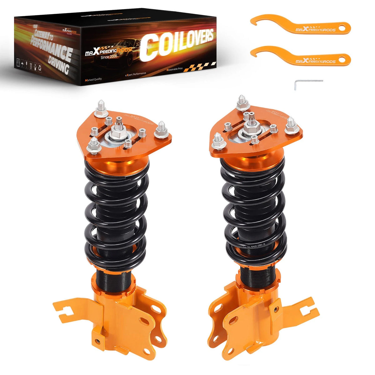 Front Coilovers for Nissan 240SX S13 (1989–1993) Shock Absorbers Adj. Damper