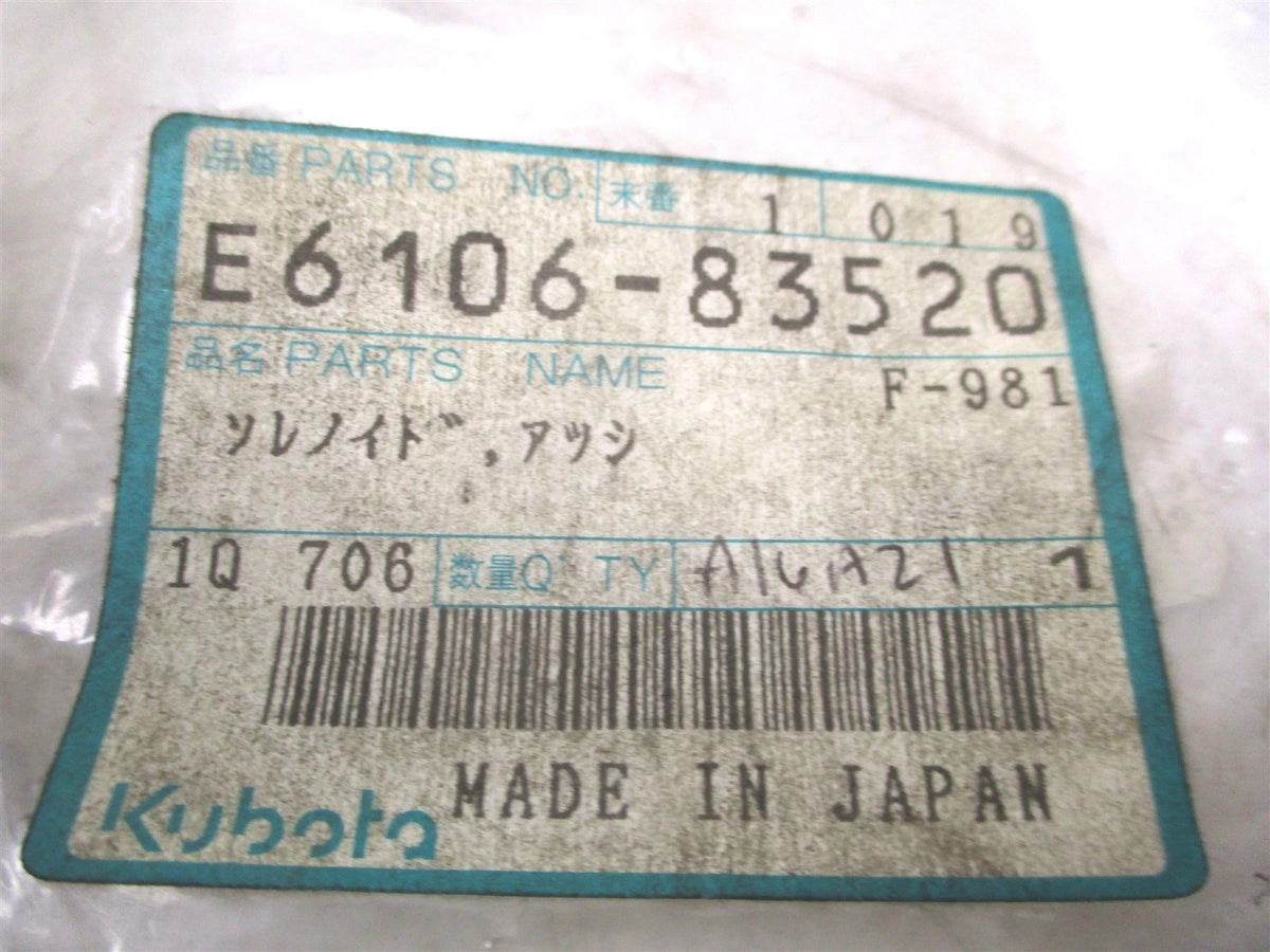 Stop Solenoid for Kubota (E6106-83520)