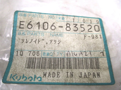 Stop Solenoid for Kubota (E6106-83520)