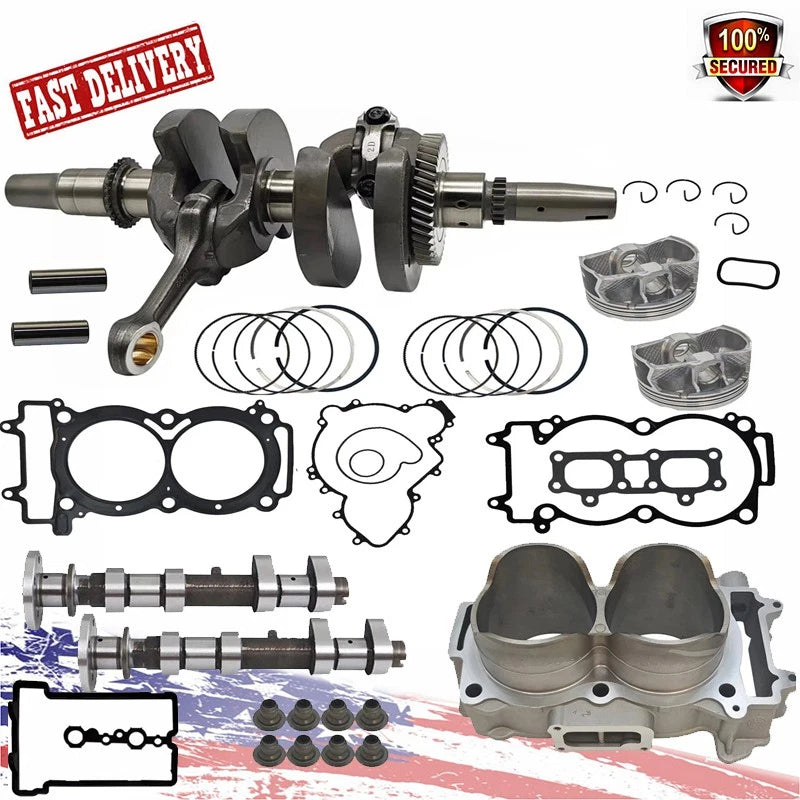 Crankshaft Cylinder Pistons Engine Rebuild Kit for Polaris 1000 RZR XP (2014–2018)