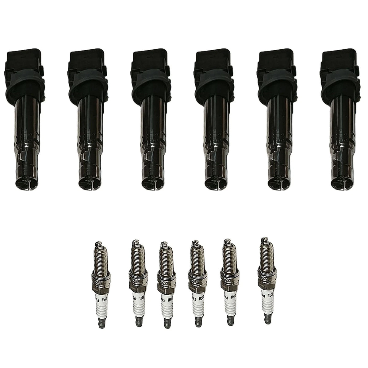 6x Ignition Coil & Iridium Spark Plug for Volkswagen Audi 3.6L V6 (2006–2010) 022905715E