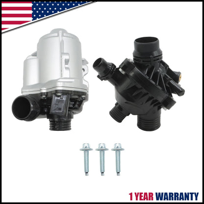 Electric Water Pump with Thermostat for BMW 135i 135is 335i 335xi X3 X5 X1 535i (2006–2013)
