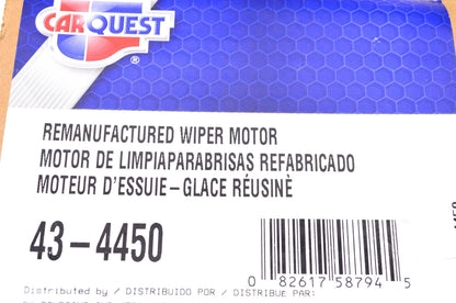Wiper Motor for Carquest 43-4450 (Remanufactured)