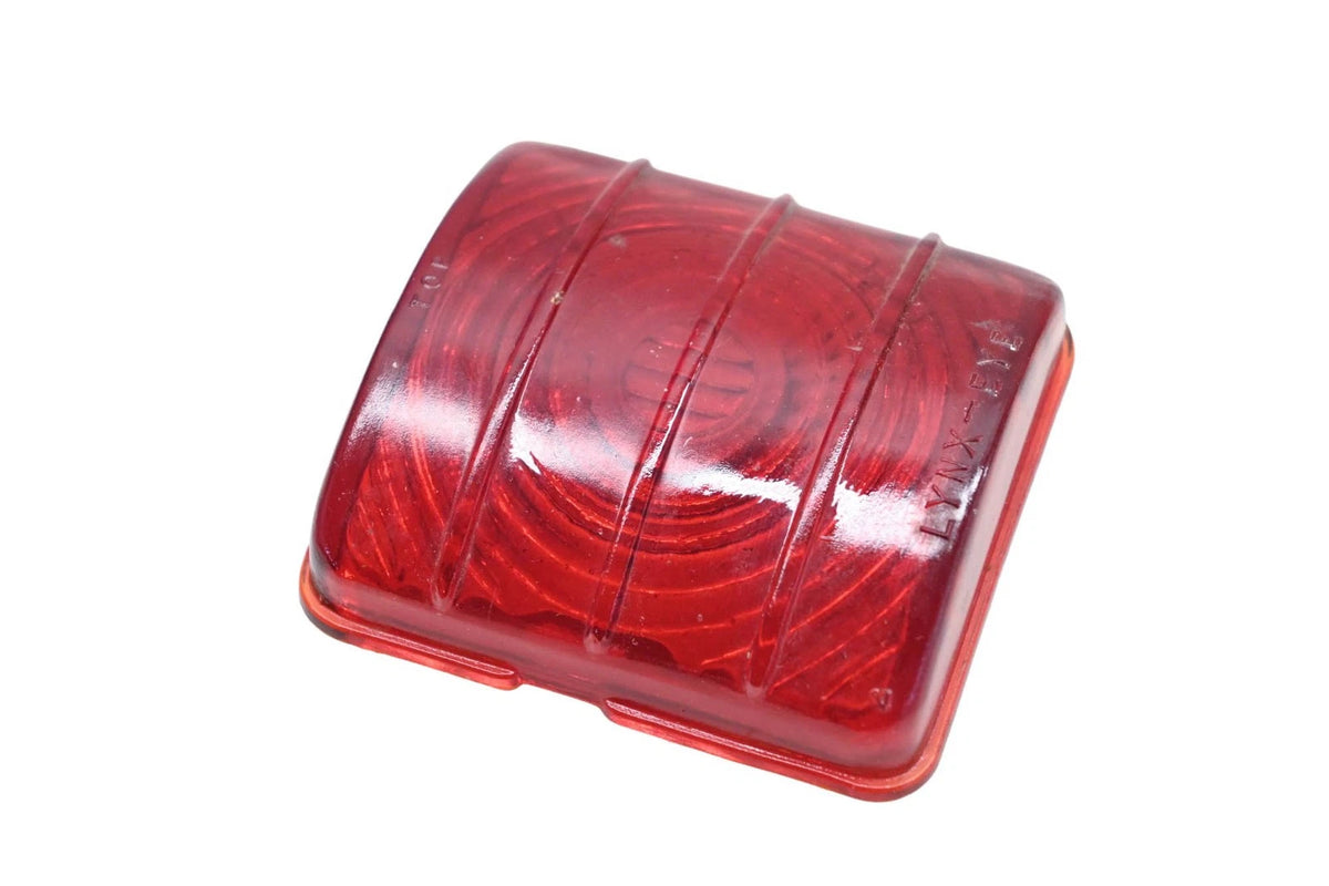 Red Glass Tail Light Lens for Lynx-Eye T-339 (NOS)