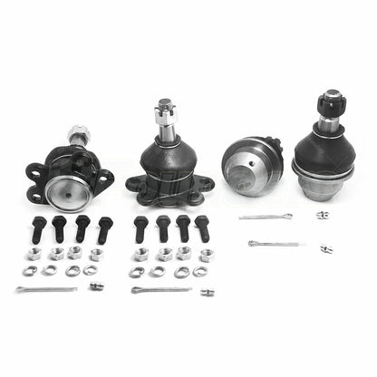 Set of 4 Suspension Lower Upper Ball Joints for Chevy GMC K1500 K2500 (1990–1999)