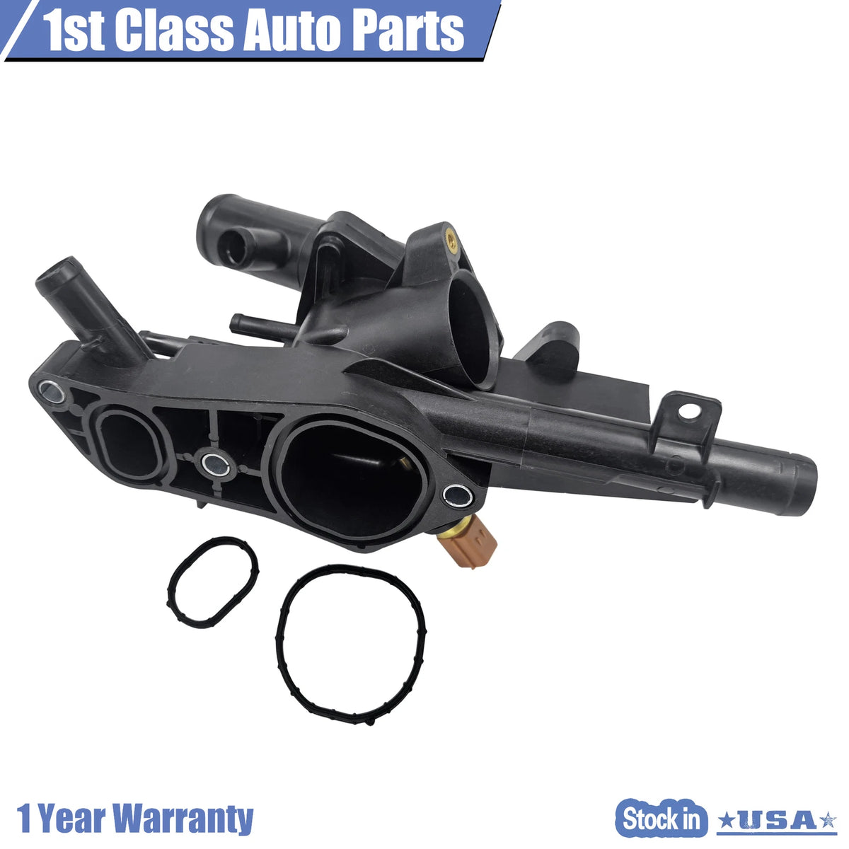 Outlet and Thermostat Housing Kit for Hyundai Sonata, Kia Optima (2010–2018)