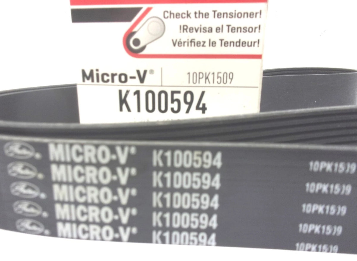 Gates Serpentine Micro-V Belt 10PK1509 for K100594 (60" x 1-3/8")