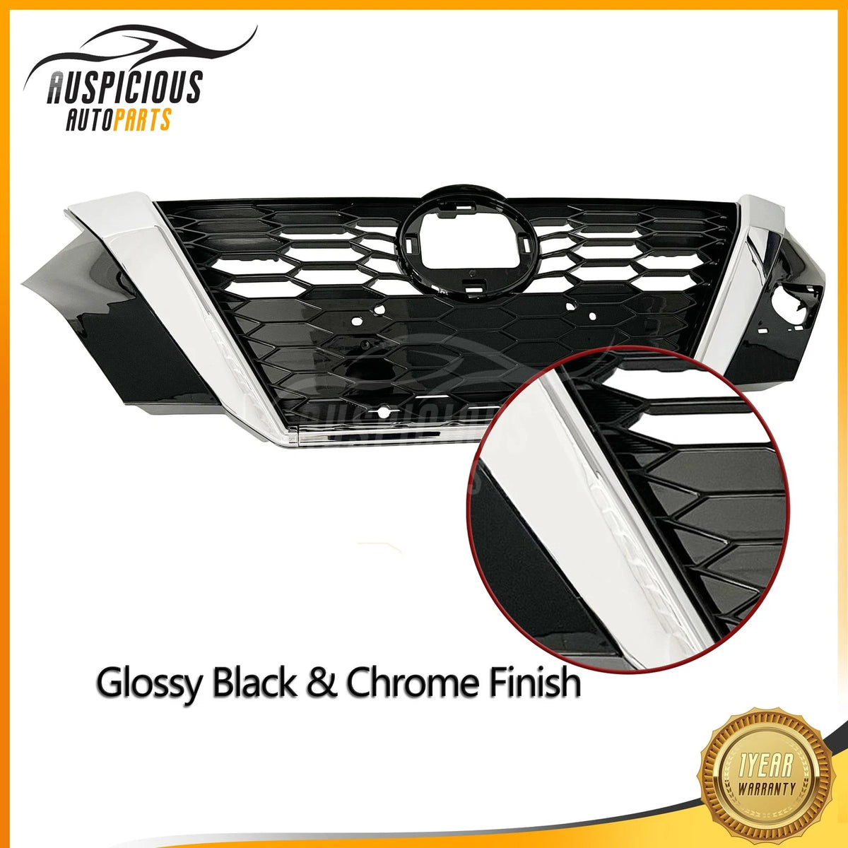 Front Bumper Upper Grille for Nissan Sentra (2020–2021)