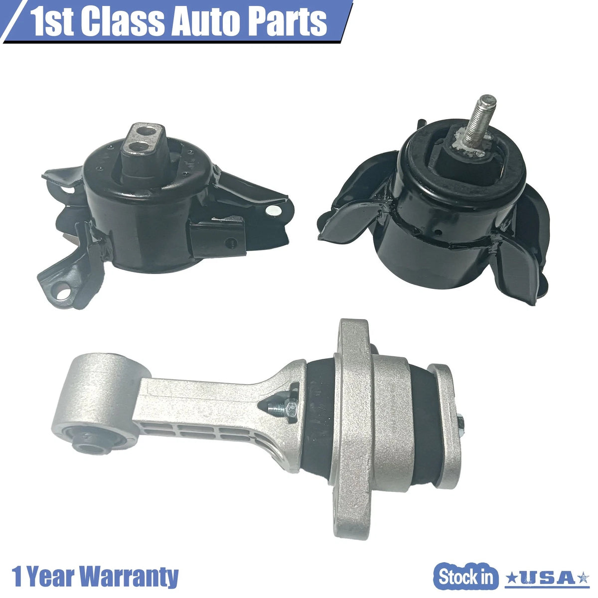 3PCS Engine & Trans Mount for Hyundai Elantra Kia Rio Forte (2011–2017)