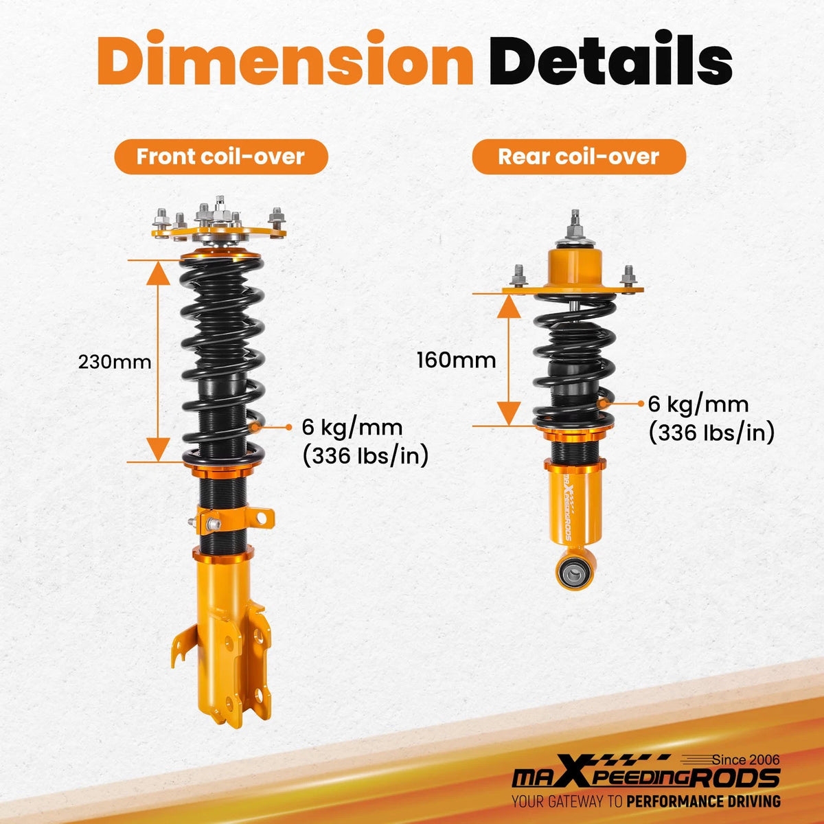 24-Way Damper Coilover for Honda CR-V (2007–2011)