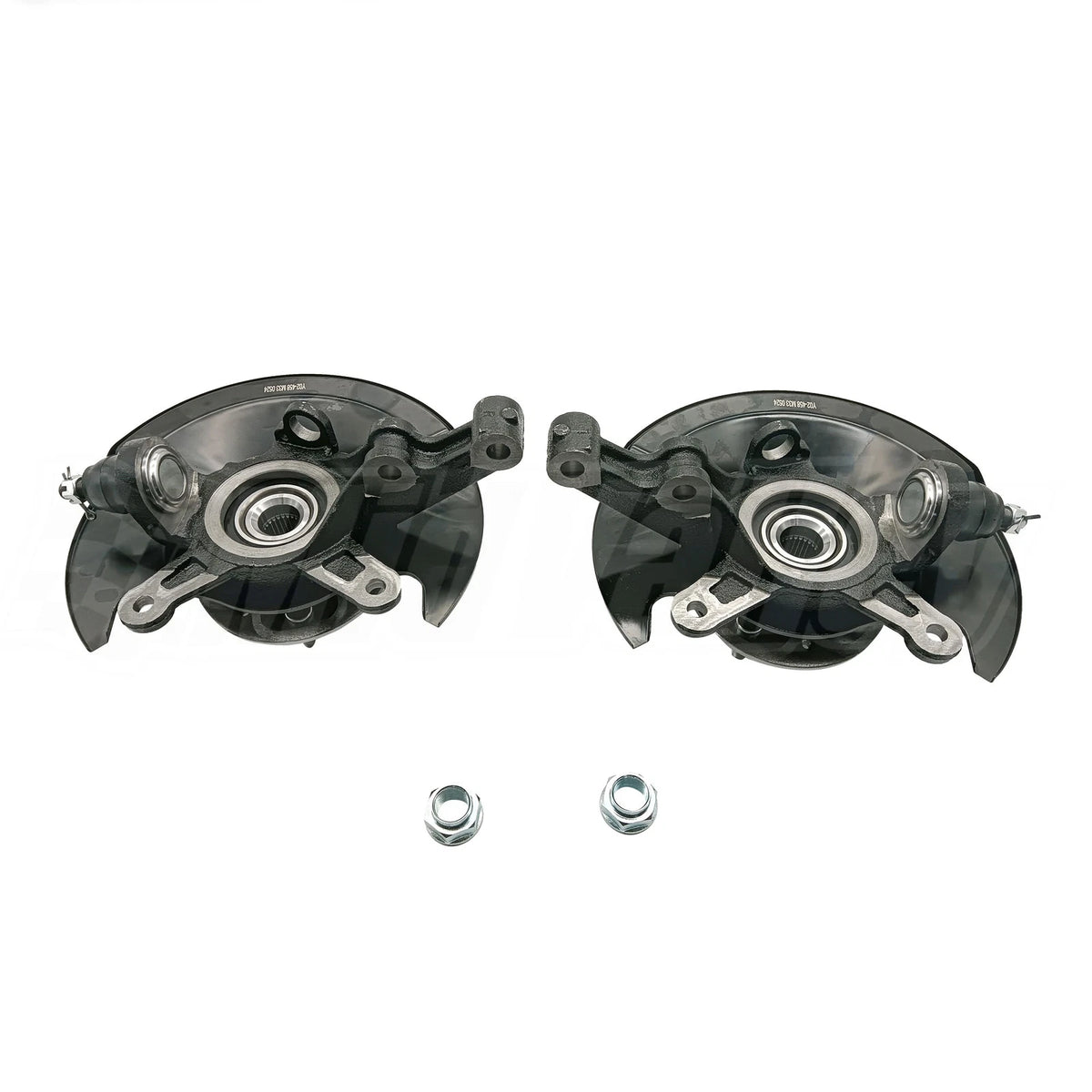 2X Steering Knuckle + Wheel Hub Bearing Assembly for Honda Civic (2001–2005)