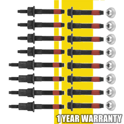 Exhaust Manifold Stud Bolt Nut Kit for Dodge Chrysler Aspen Jeep Grand Cherokee (2007–2010)