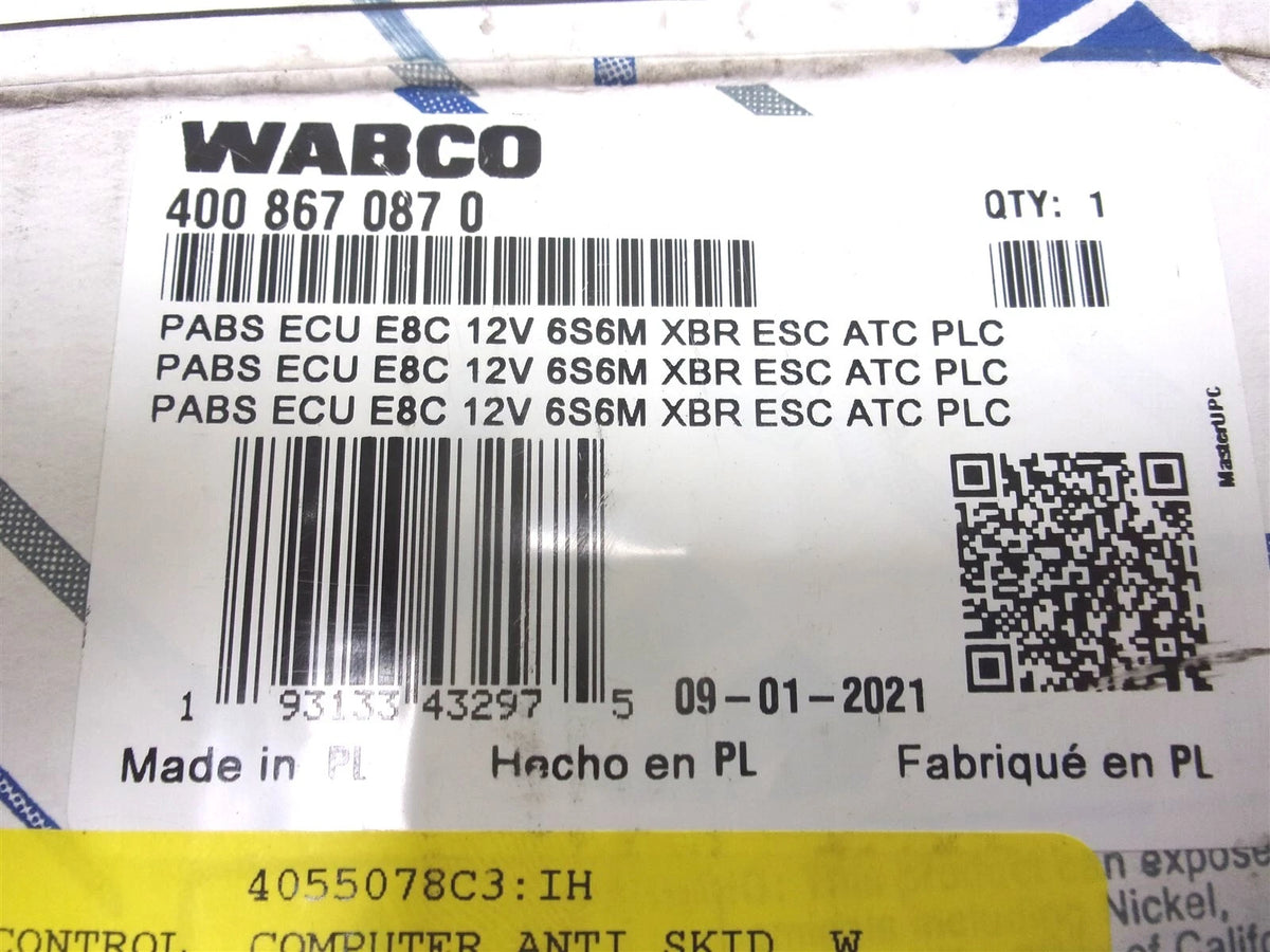 WABCO SmartTrac Stability Control System for (400 867 087 0)