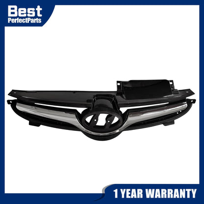 Front Upper Bumper Grille with Chrome Trim for Hyundai Elantra (2014–2015) HY1200173