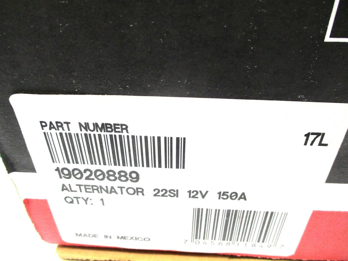 Delco Remy 22SI Alternator 12V 150A for