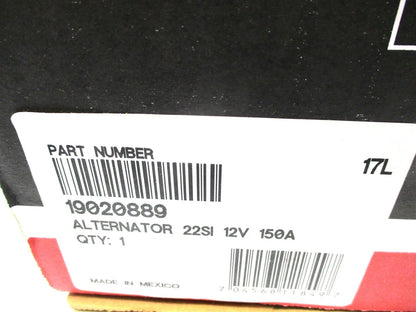 Delco Remy 22SI Alternator 12V 150A for