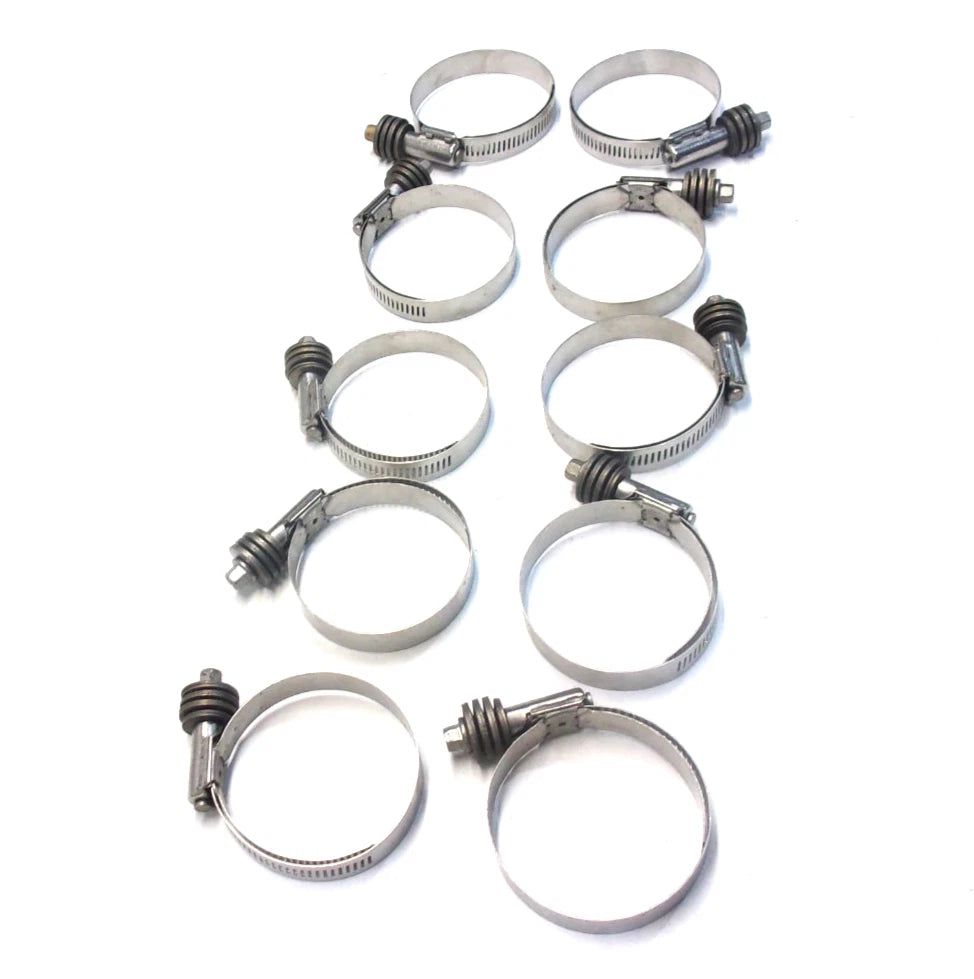 Set of 10 Flex-Gear SS Hose Spring Clamps Size 36 (1-13/16" to 2-3/4")