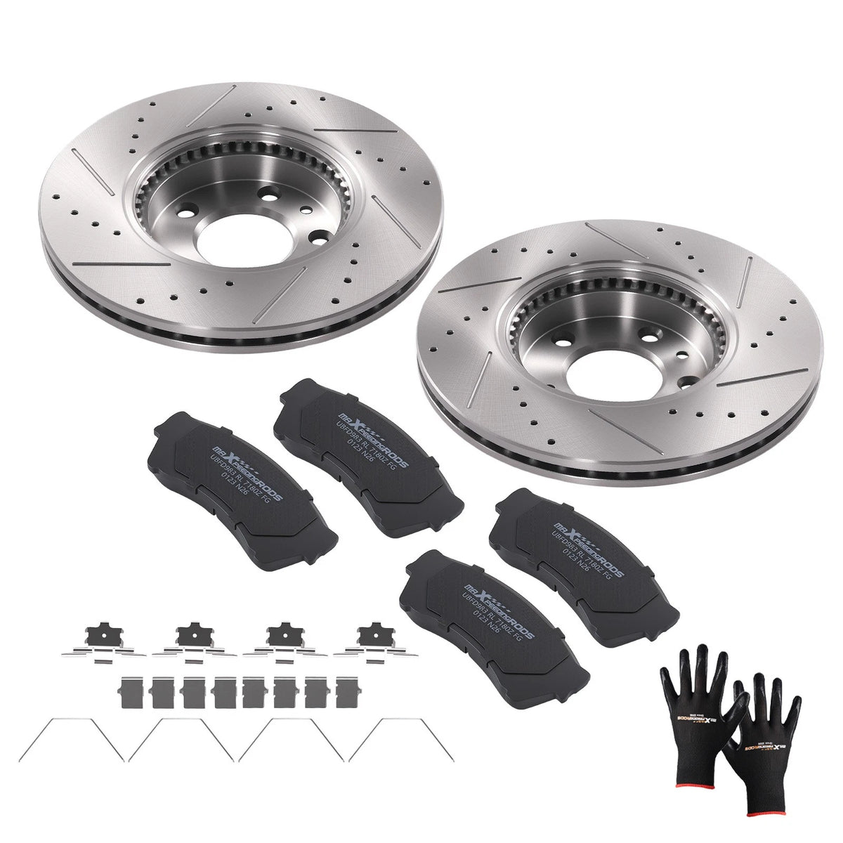Front Brake Rotors & Ceramic Pads Kit for Ford Fusion (2006–2012) Lincoln Zephyr (2006)