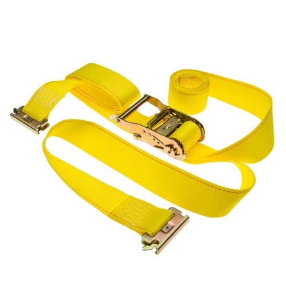 2-Pack Ratchet Straps 2" x 12' with E-Fittings for Universal Use