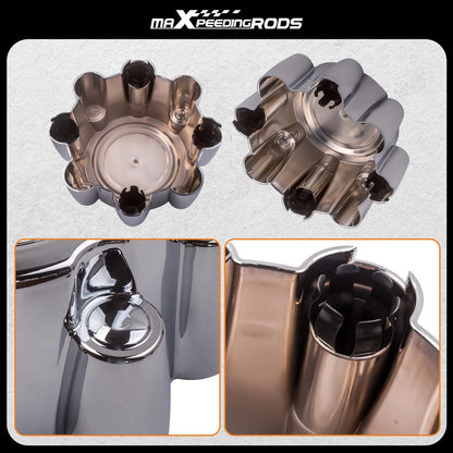 Set of 4 Chrome Center Caps for Ford Excursion F250 F350 (2000–2005) C3338