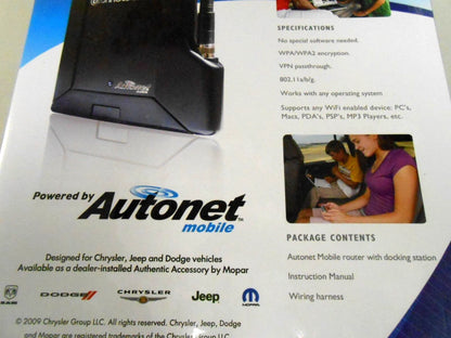 MOPAR Autonet Uconnect Mobile Car WiFi Router Hot Spot for Dodge Jeep (2013–2023)