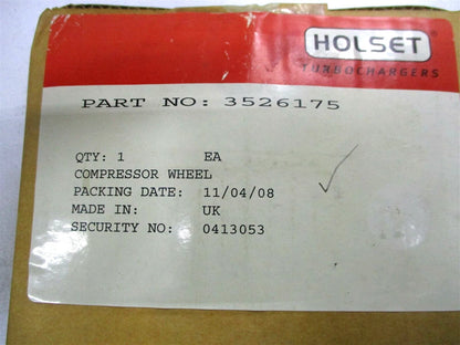 Holset Cummins Turbo Compressor Impeller Wheel for Cummins