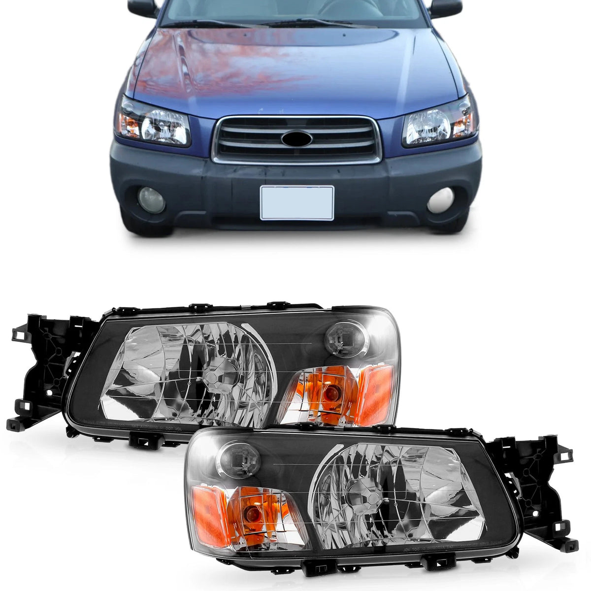 Headlight Set Left & Right for Subaru Forester (2003–2004)