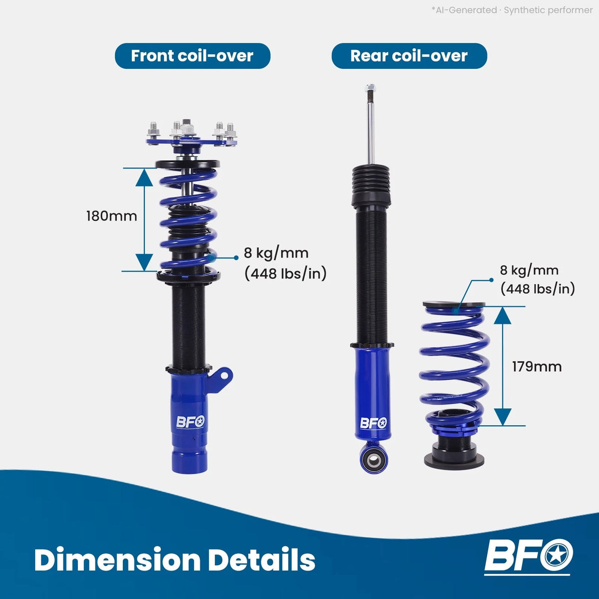 Coilovers Suspension Lowering Kit for Honda Accord (2018–2022)