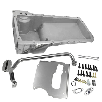 Polished LS Swap Retrofit Oil Sump Conversion Kit for A-Body Chevelle (1964–1972)