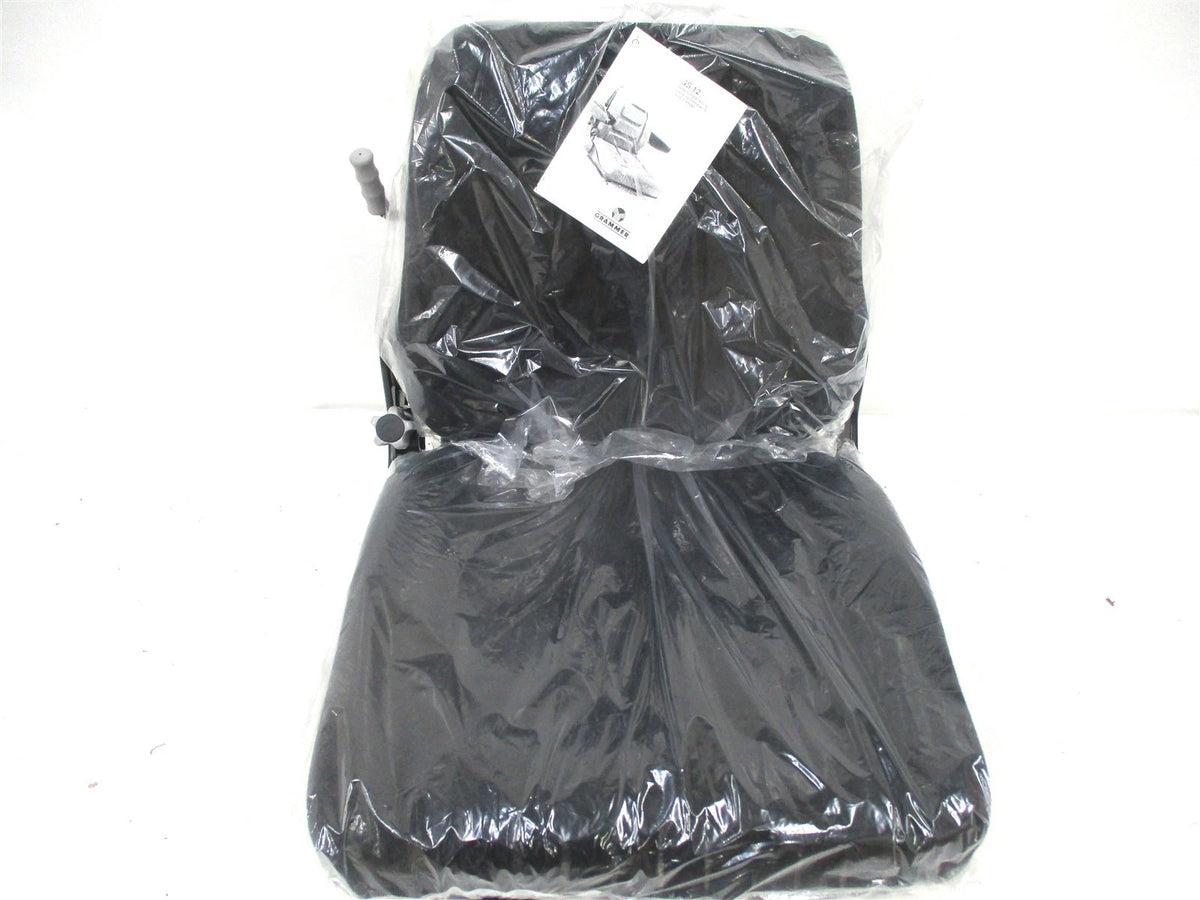 Grammer GS12 Suspension Seat for Forklift/Skid Steer (Black Cloth)