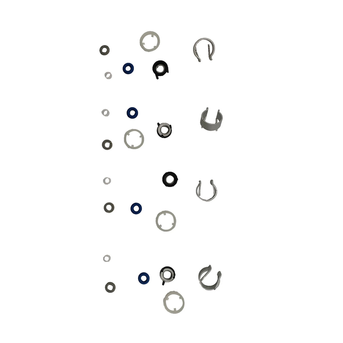 Set of 4 Fuel Injector Seal Kits for VW Jetta (2006–2011), Passat (2009–2011), Tiguan (2008–2012)